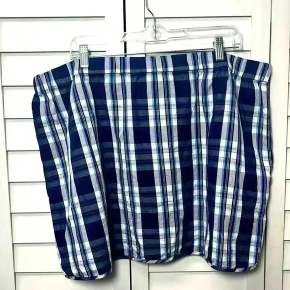 Draper James Plaid Pull On Cotton Blend Casual Mini Skirt Size XXL - Picture 8 of 8